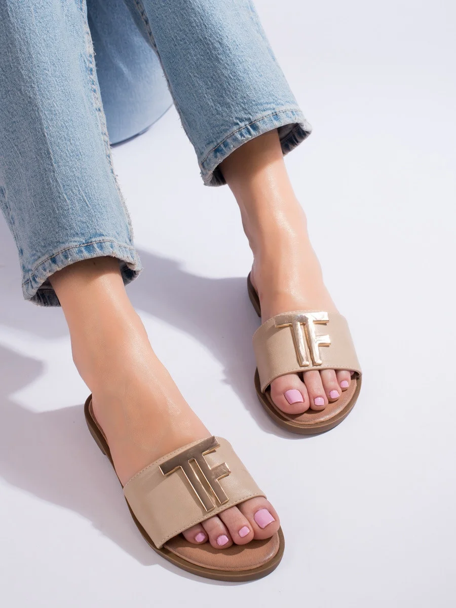 Trendy dámske nazúvaky hnedé bez podpätku 36