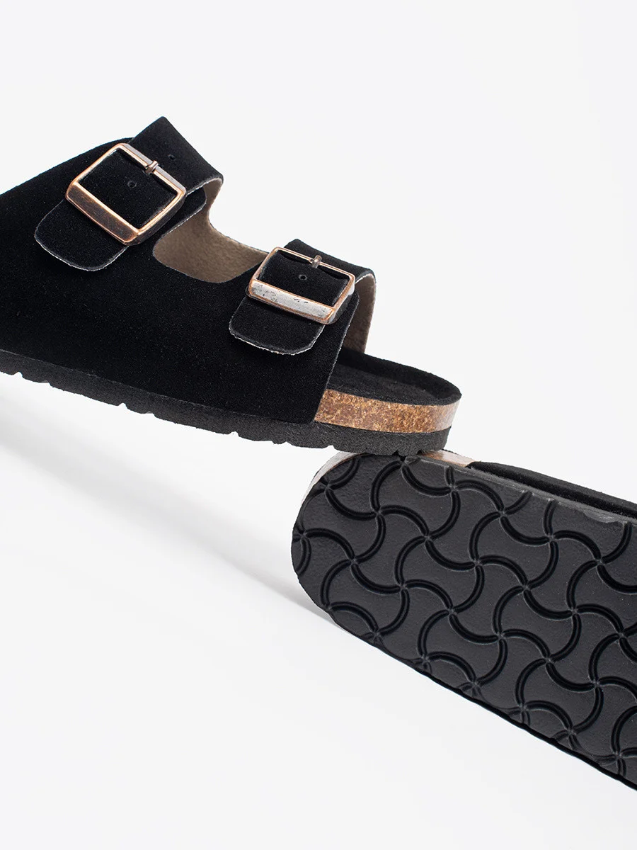 Klasické čierne dámske ponožky s plochým podpätkom 36