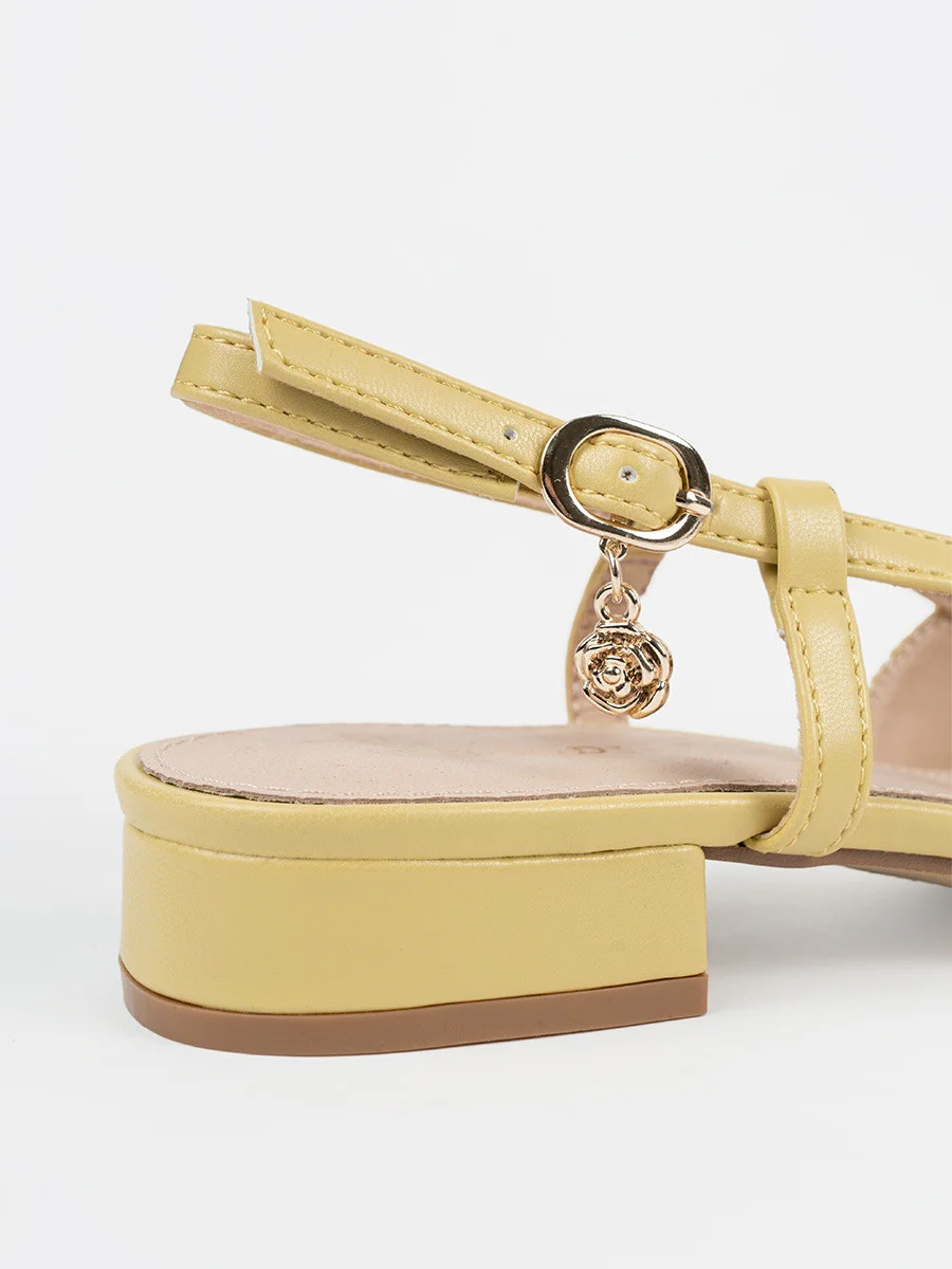 Praktické lodičky pre ženy žlté bez podpätku 36