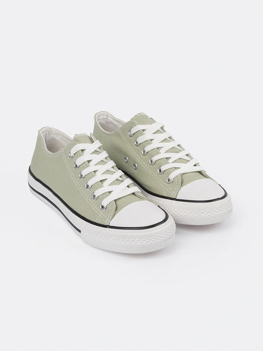 Originálne zelené dámske tenisky bez podpätku 37