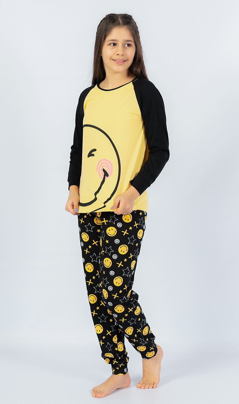 Dětské pyžamo dlouhé model 15411940 - Vienetta Kids Možnost: žlutá 9 - 10