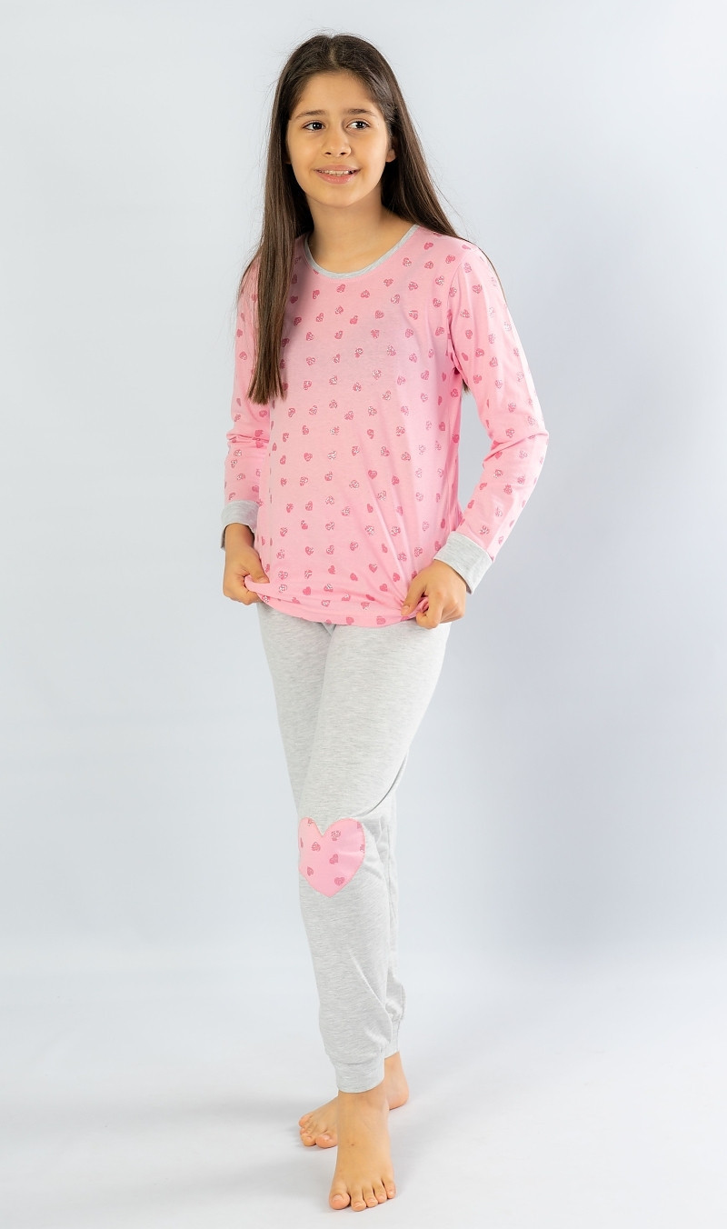 Dětské pyžamo dlouhé model 15749314 - Vienetta Kids Možnost: světle růžová 3 - 4