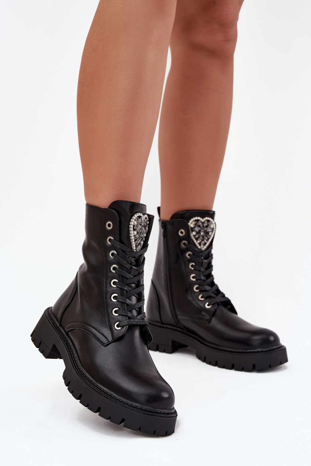 Šnurovanie vyšší model 216649 Krok v štýle 37