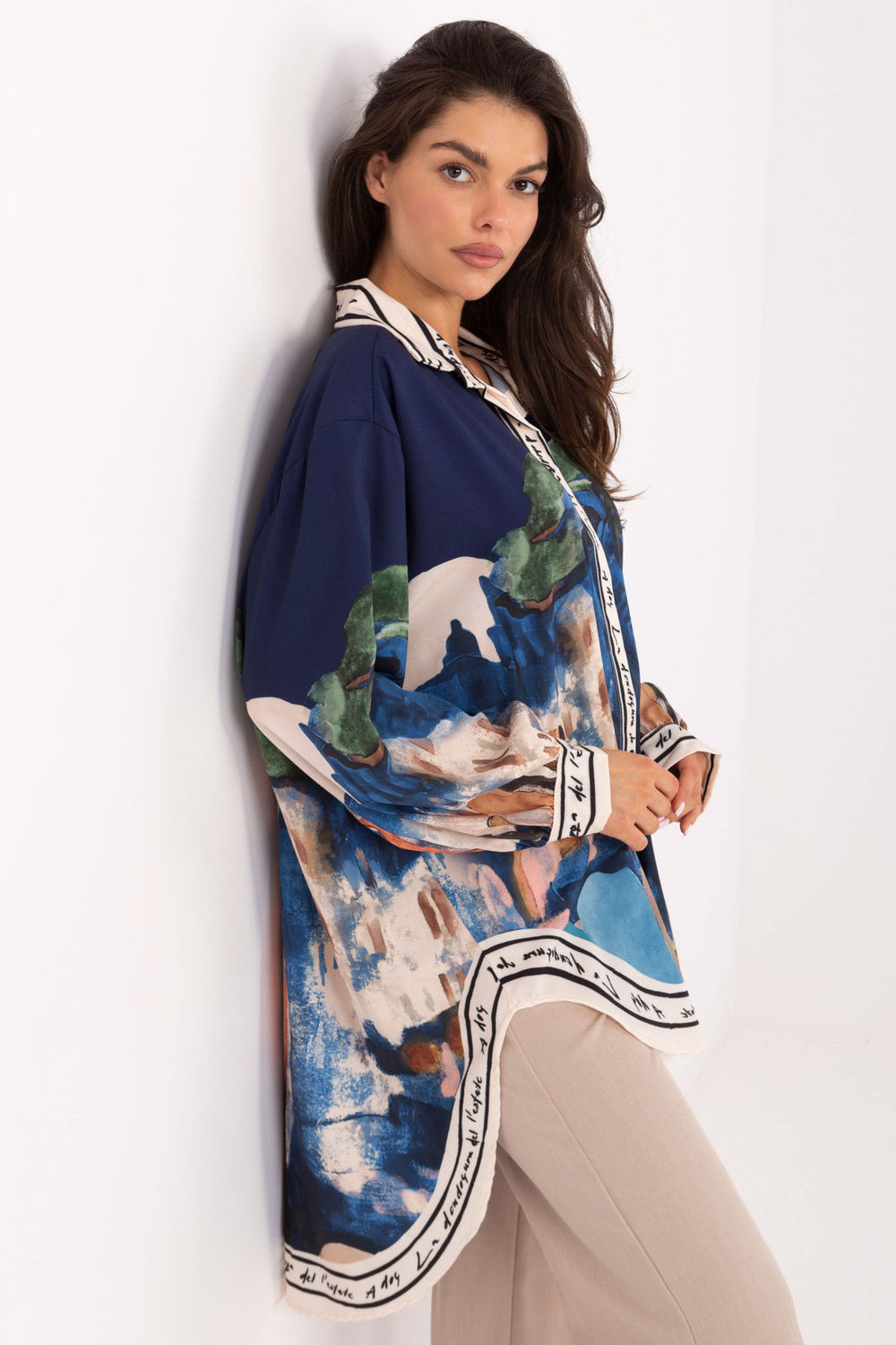 Košile s dlouhým rukávem model 218393 Rue Paris universal (obrázek 3)