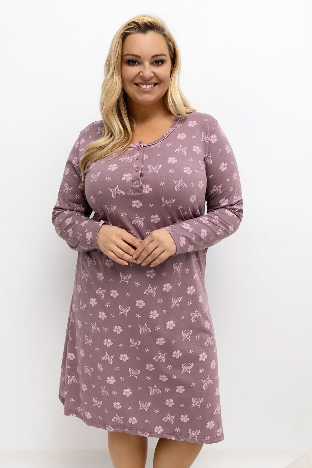 Noční košile Plus Size model 221200 Forever Pink 2XL