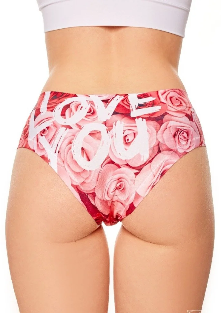 Dámské kalhotky Meméme LOVE PASSION XL světle růžová