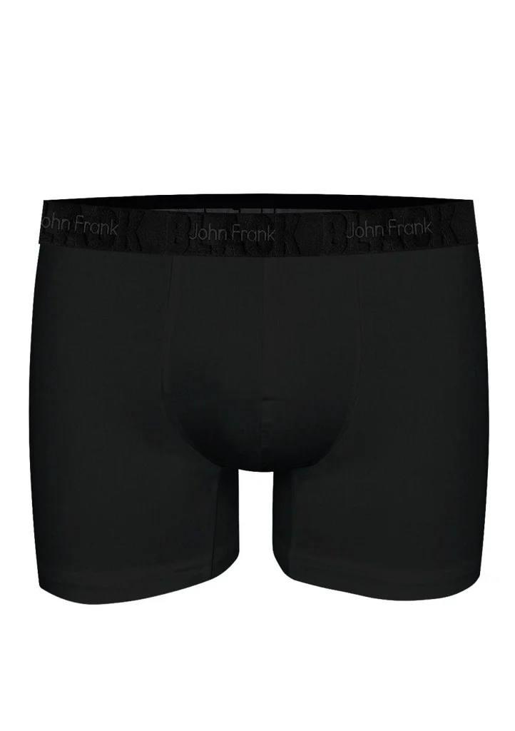 Pánské boxerky John Frank JFBBLKLONG01 Barva: Černá, Velikost: XL