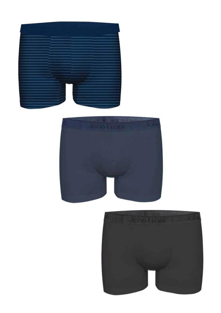 Pánské boxerky John Frank JF3BMODNA101 3PACK Barva: Vícebarevná, Velikost: M