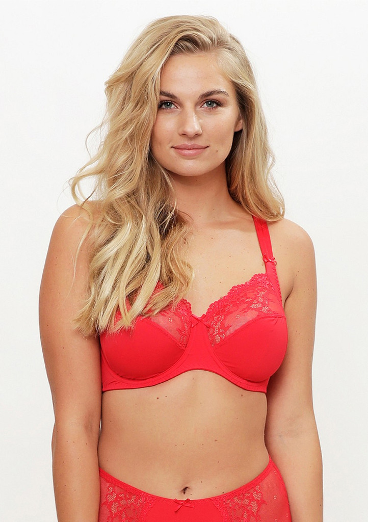 Dámská podprsenka LingaDore 1400-5 Barva: Červená, Velikost: 95E