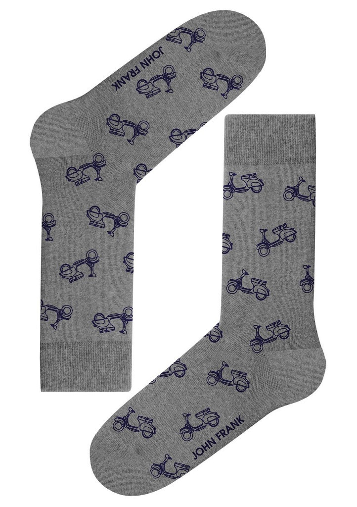 Pánske ponožky John Frank JFLSEF14 UNI šedá