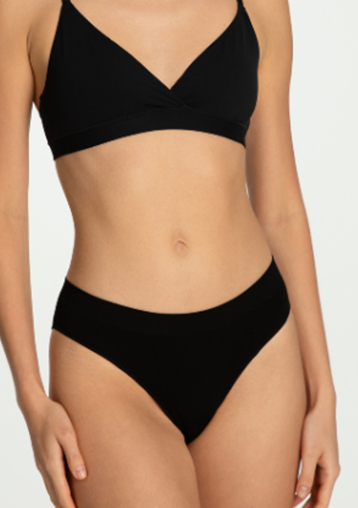 Julimex Bambusové klasické nohavičky pre ženy XL černá