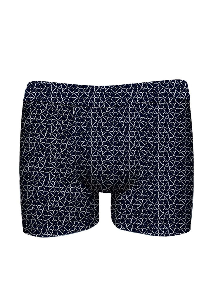 Pánske boxerky John Frank JFBUCWB606 LOCK XL Tm. modrá