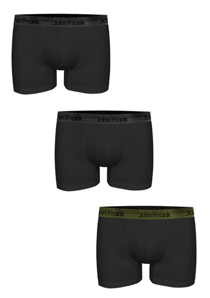 Pánské boxerky John Frank JF3BPB03 3PACK Barva: Vícebarevná, Velikost: L