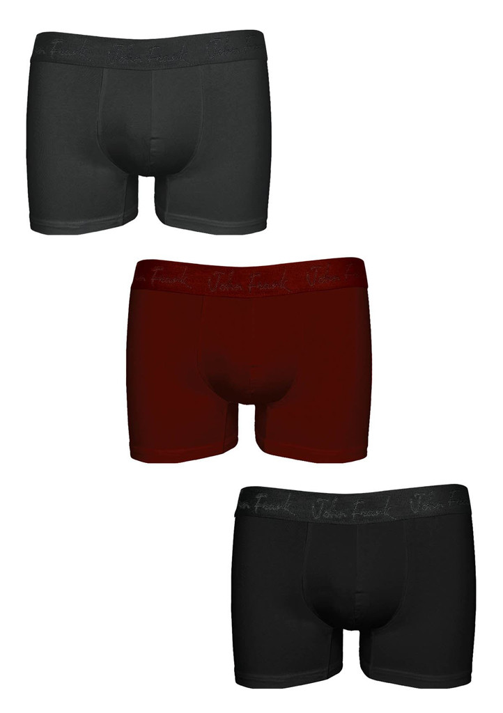 Pánské boxerky John Frank JF3BMOD03 3Pack Barva: Vícebarevná, Velikost: L