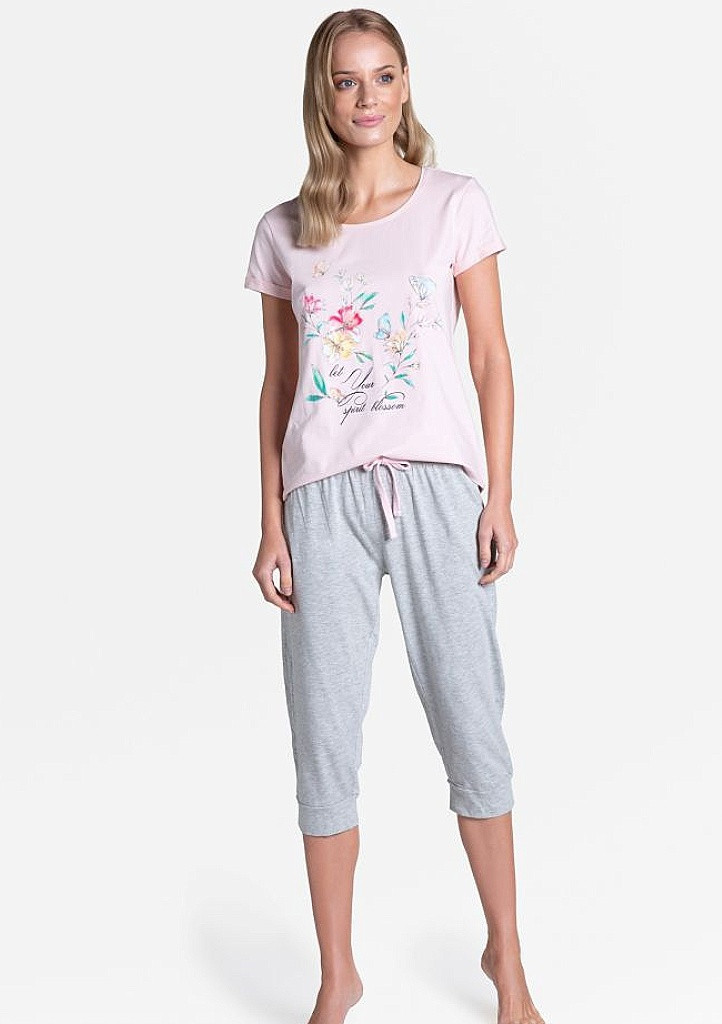 Dámské pyžamo model 15069540 - Henderson Velikost: L, Barva: světle růžová