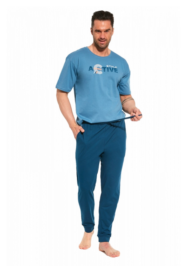 Pánské pyžamo Cornette 462/206 Active2 Sv. modrá XXL