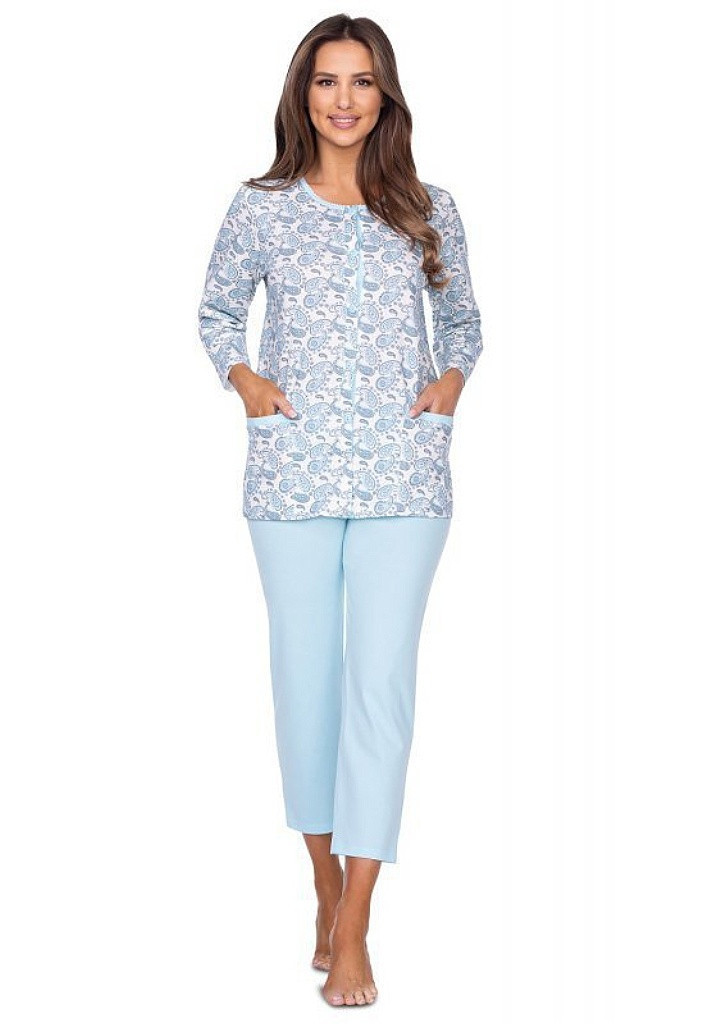 Dámské pyžamo model 17739180 - Regina Velikost: XL, Barva: Sv. modrá
