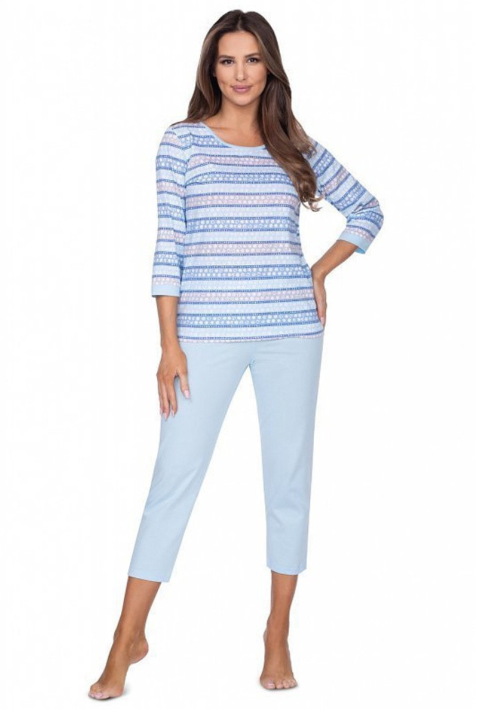 Dámské pyžamo model 17739186 - Regina Velikost: XL, Barva: Sv. modrá