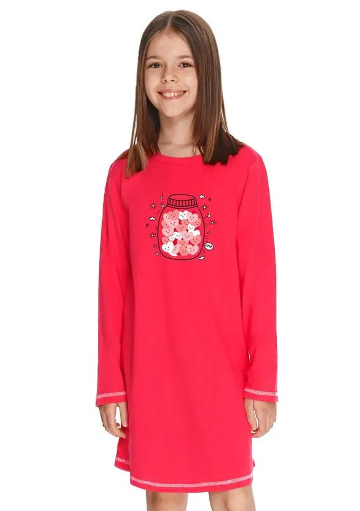 Dívčí noční košilka model 17775312 Červená 110 - Taro