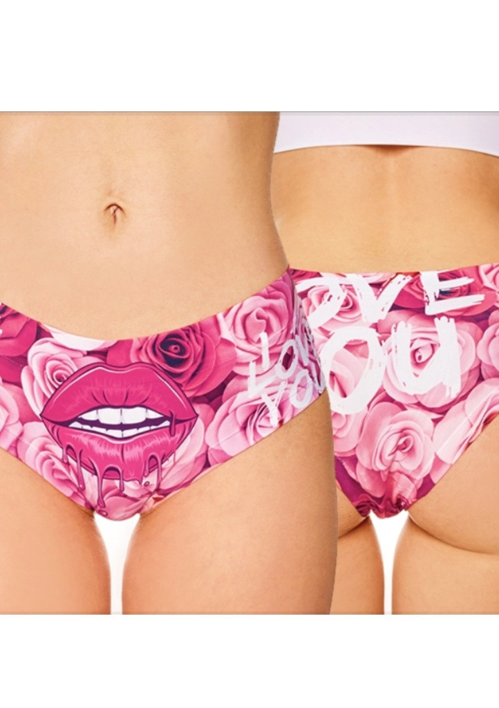 Dámské kalhotky Meméme LOVE PASSION XL světle růžová