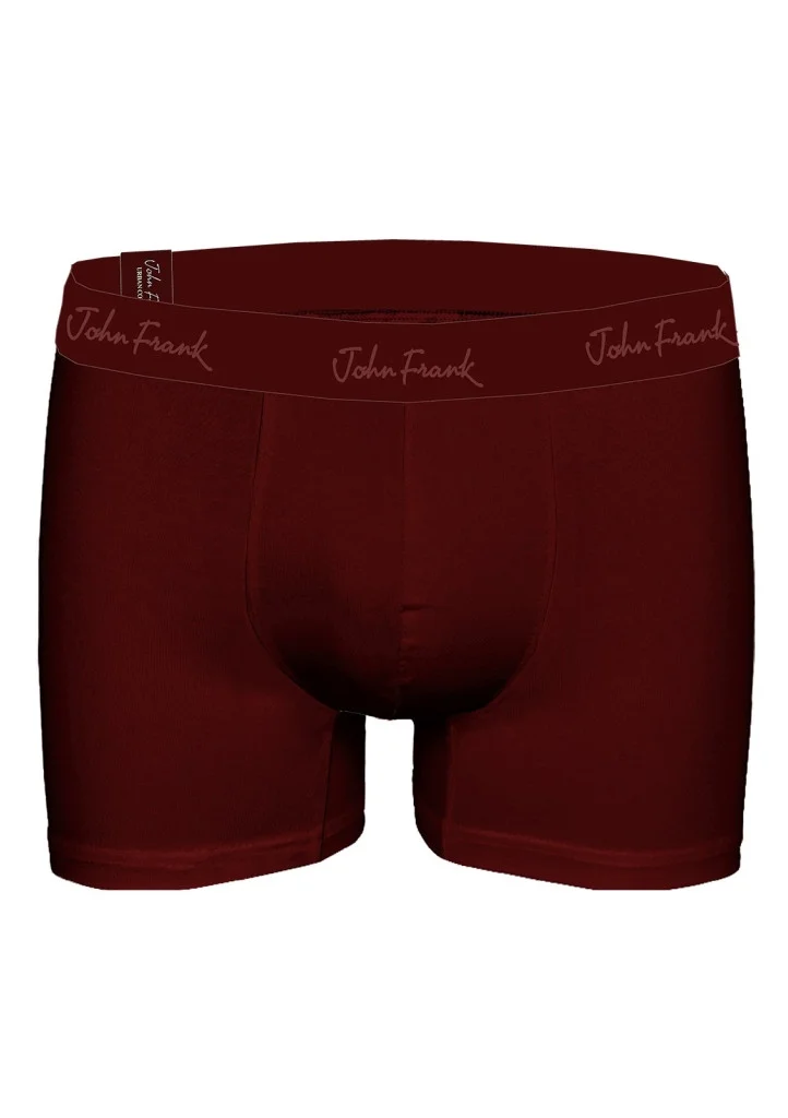 Boxerky JOHN FRANK JFBMOD10 Barva: Bordó, Velikost: M