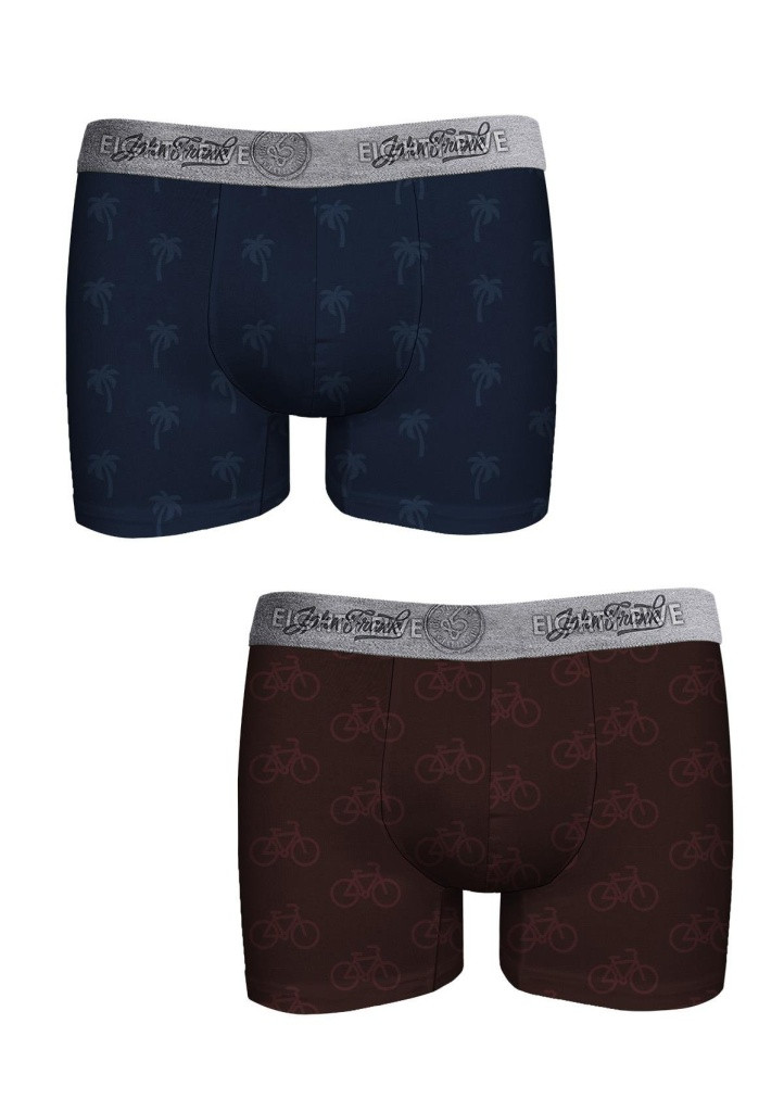 Pánské boxerky John Frank JF2BEF44 2pack | dleobrázku | M