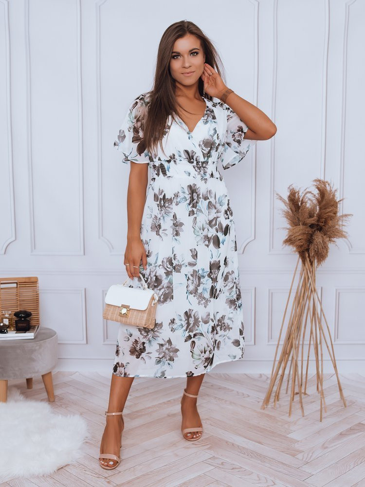 LUNNA šaty bílé FashionStreet EY1775 M (obrázek 3)