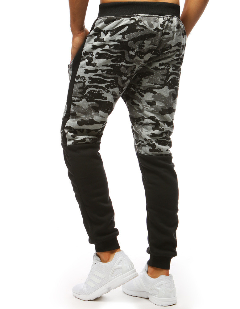 Pánské kamuflážní šedé tepláky FashionStreet UX3493 L (obrázek 3)