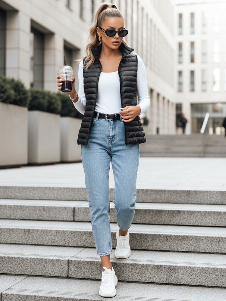 Dámská prošívaná vesta STANSY černá FashionStreet TY3102 L (obrázek 3)