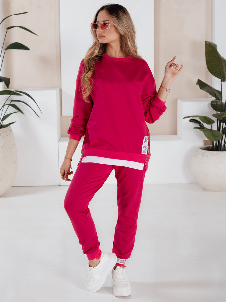 Dámská tepláková souprava TORONTO fuchsiová FashionStreet AY0955 S (obrázek 3)
