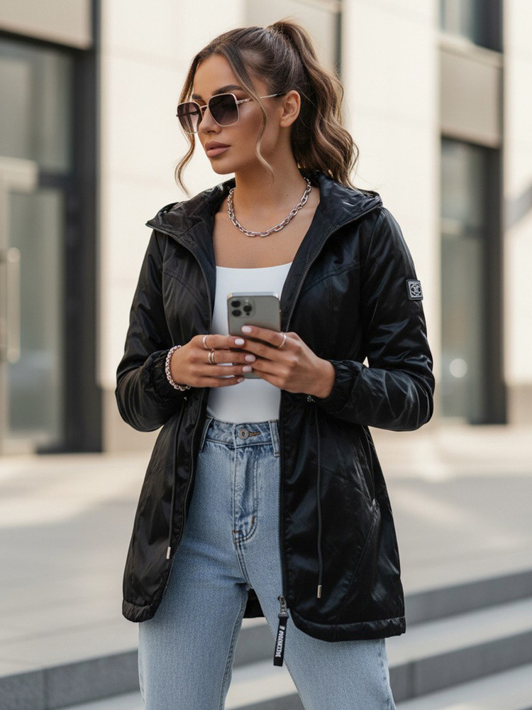 Dámská bunda parka HENRY černá FashionStreet TY4106 M (obrázek 4)