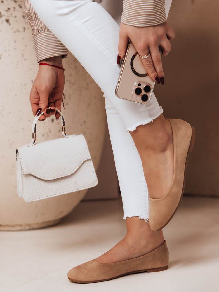 Dámské semišové baleríny MINIMALL khaki FashionStreet ZY0672 37 (obrázek 3)