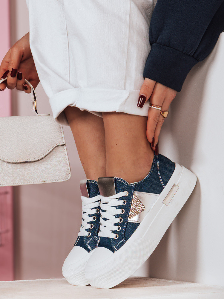 Dámské tenisky na platformě TRENDIS denim FashionStreet ZY0678 38