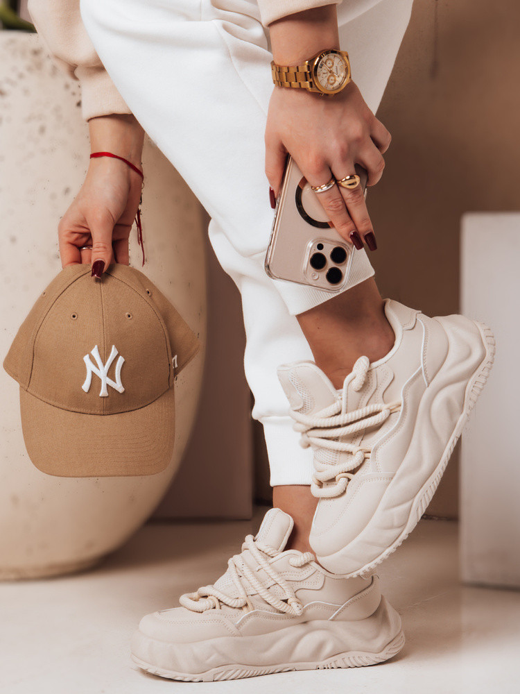 Dámské tenisky na platformě LALANDRA beige FashionStreet ZY0684 41 (obrázek 3)