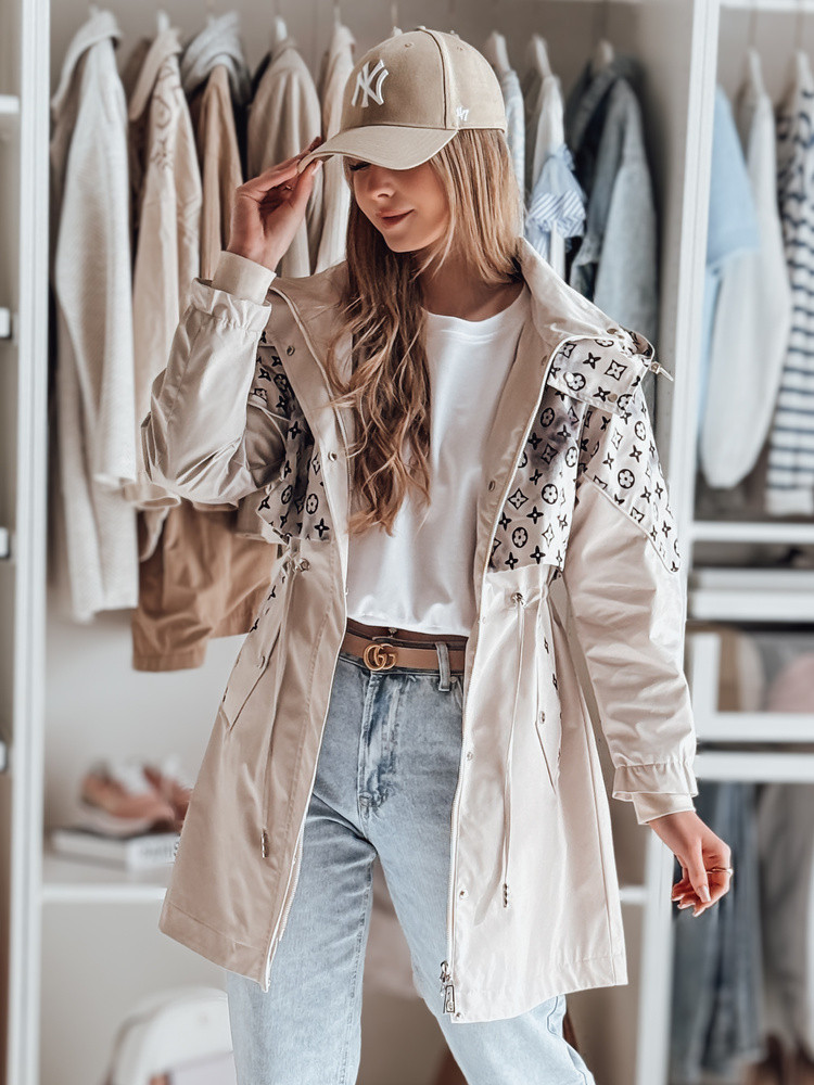 Dámska prechodná bunda FERIPARKA béžová FashionStreet TY4874 M