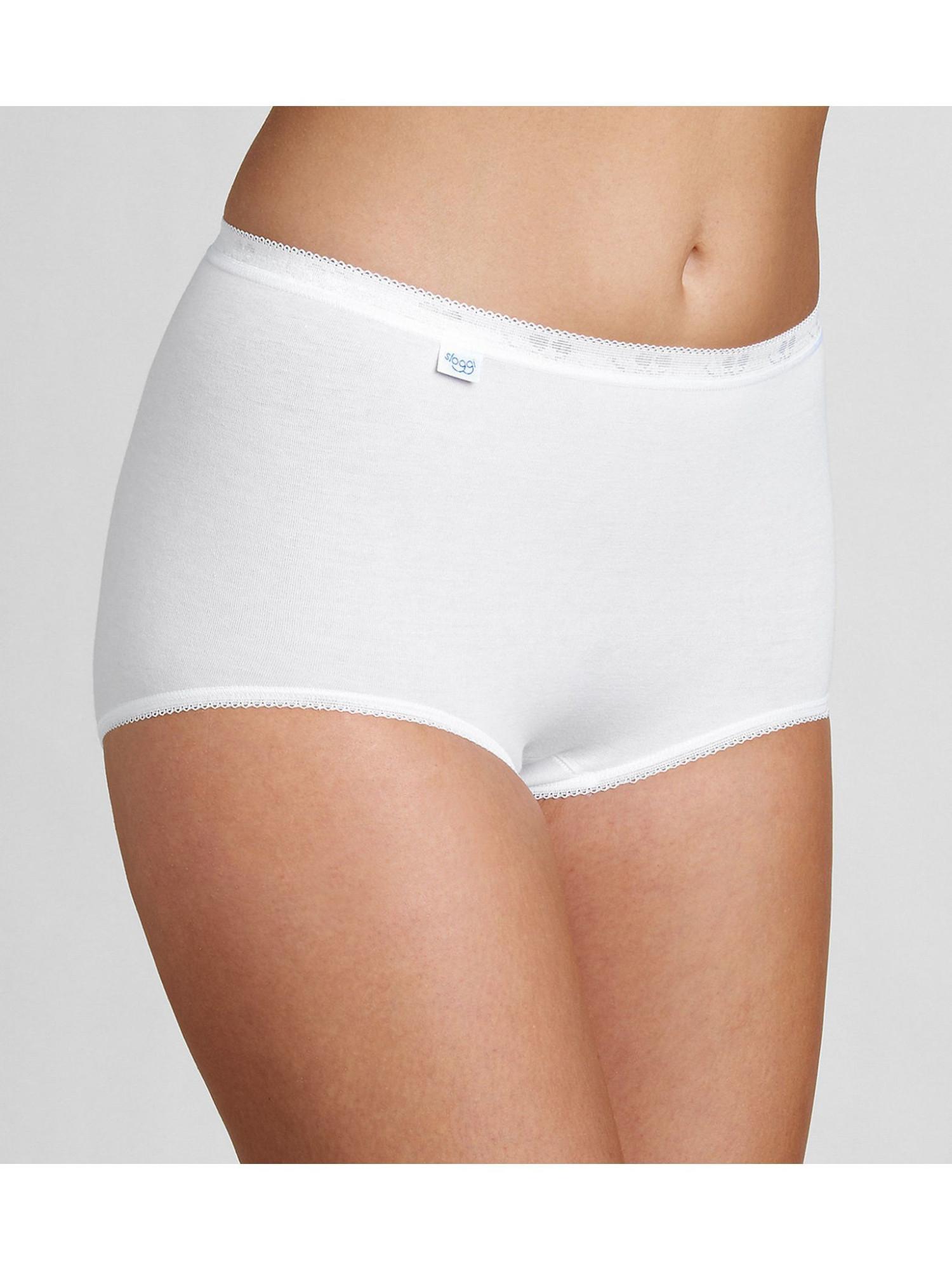 Dámské kalhotky Basic+ Maxi bílé - Sloggi Barva: WHITE, Velikost: 50