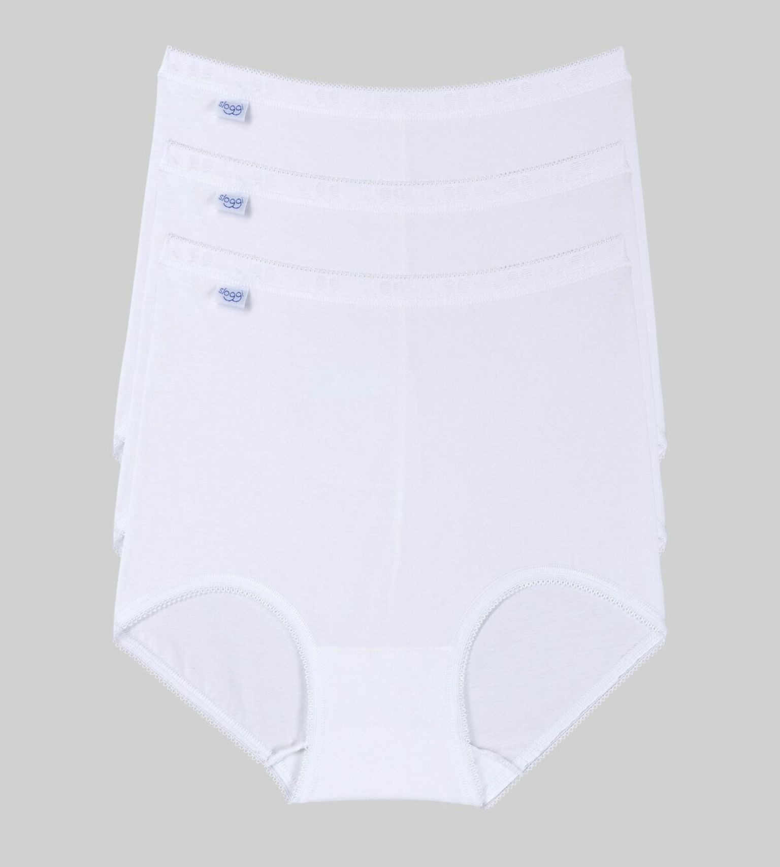 Dámské kalhotky model 16972513 Basic+ Maxi 3P bílé WHITE 58 - Sloggi