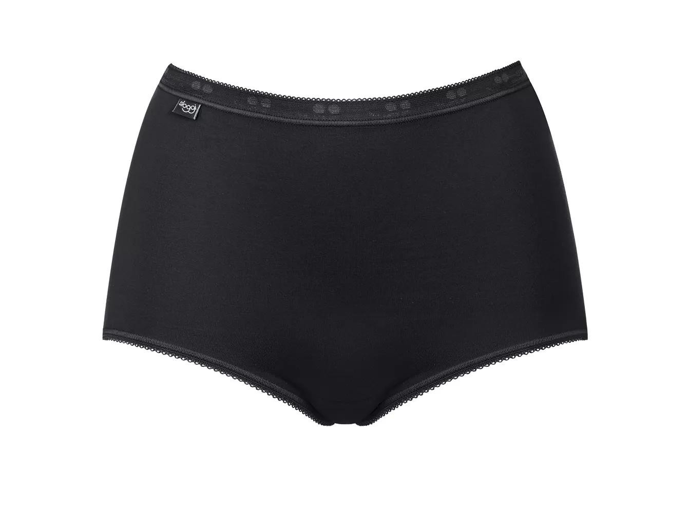 Dámské kalhotky Basic+ Maxi 3P - BLACK - černé 0004 - SLOGGI BLACK 42 (obrázek 4)