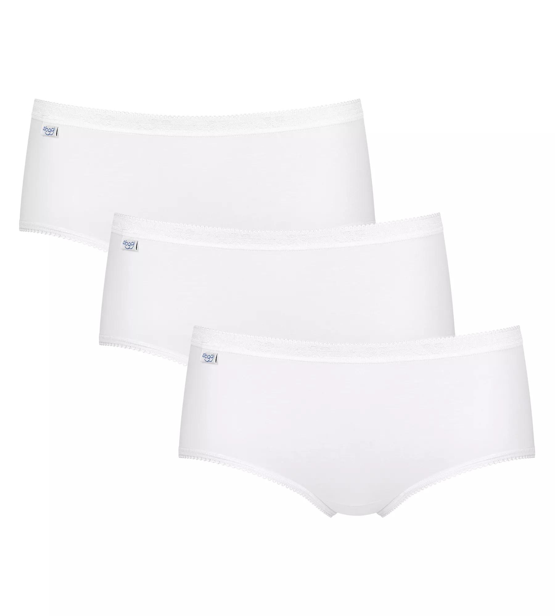 sloggi Basic+ Midi 3P - WHITE - SLOGGI WHITE - SLOGGI 44 (obrázek 3)
