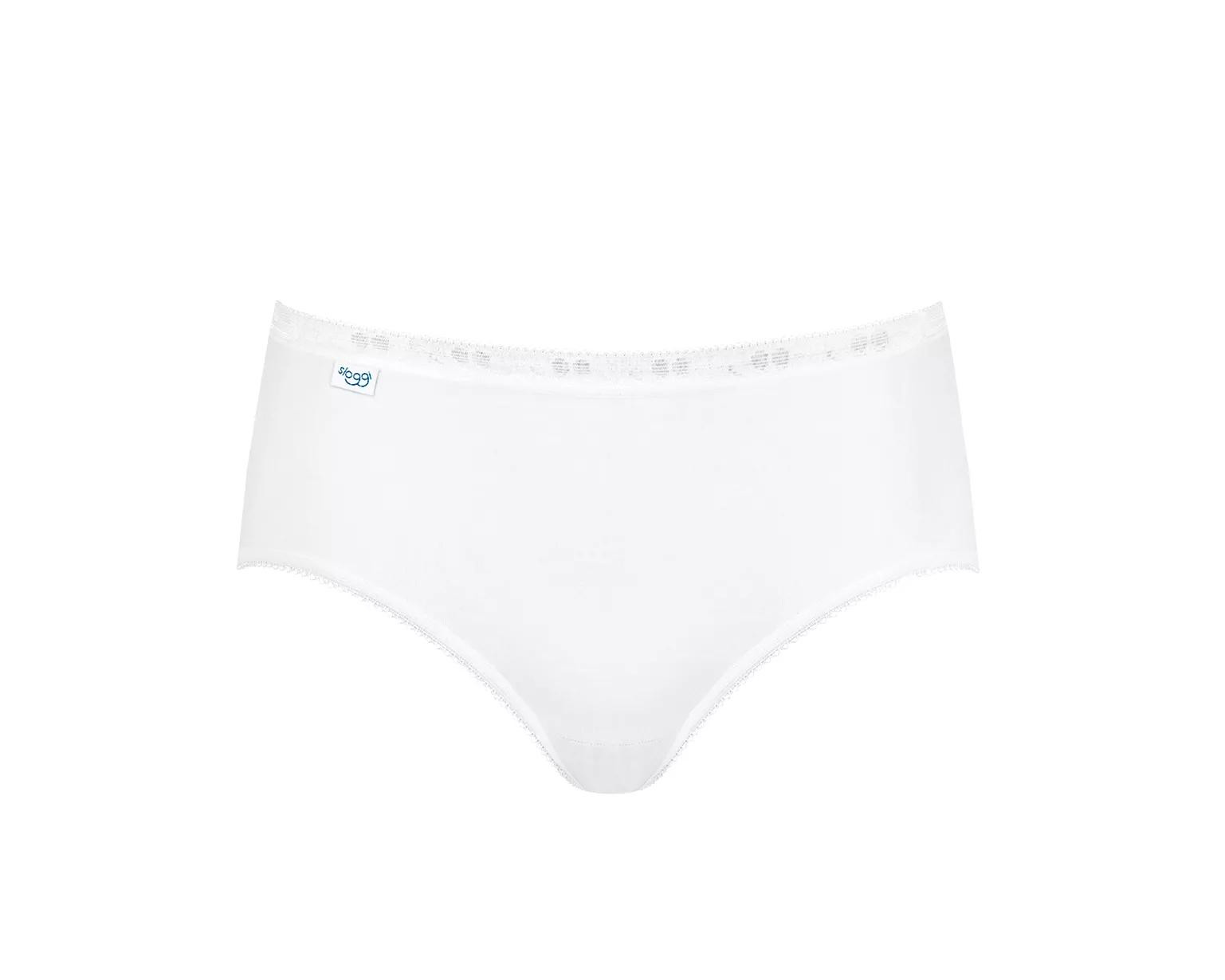 sloggi Basic+ Midi 3P - WHITE - SLOGGI WHITE - SLOGGI 44 (obrázek 9)
