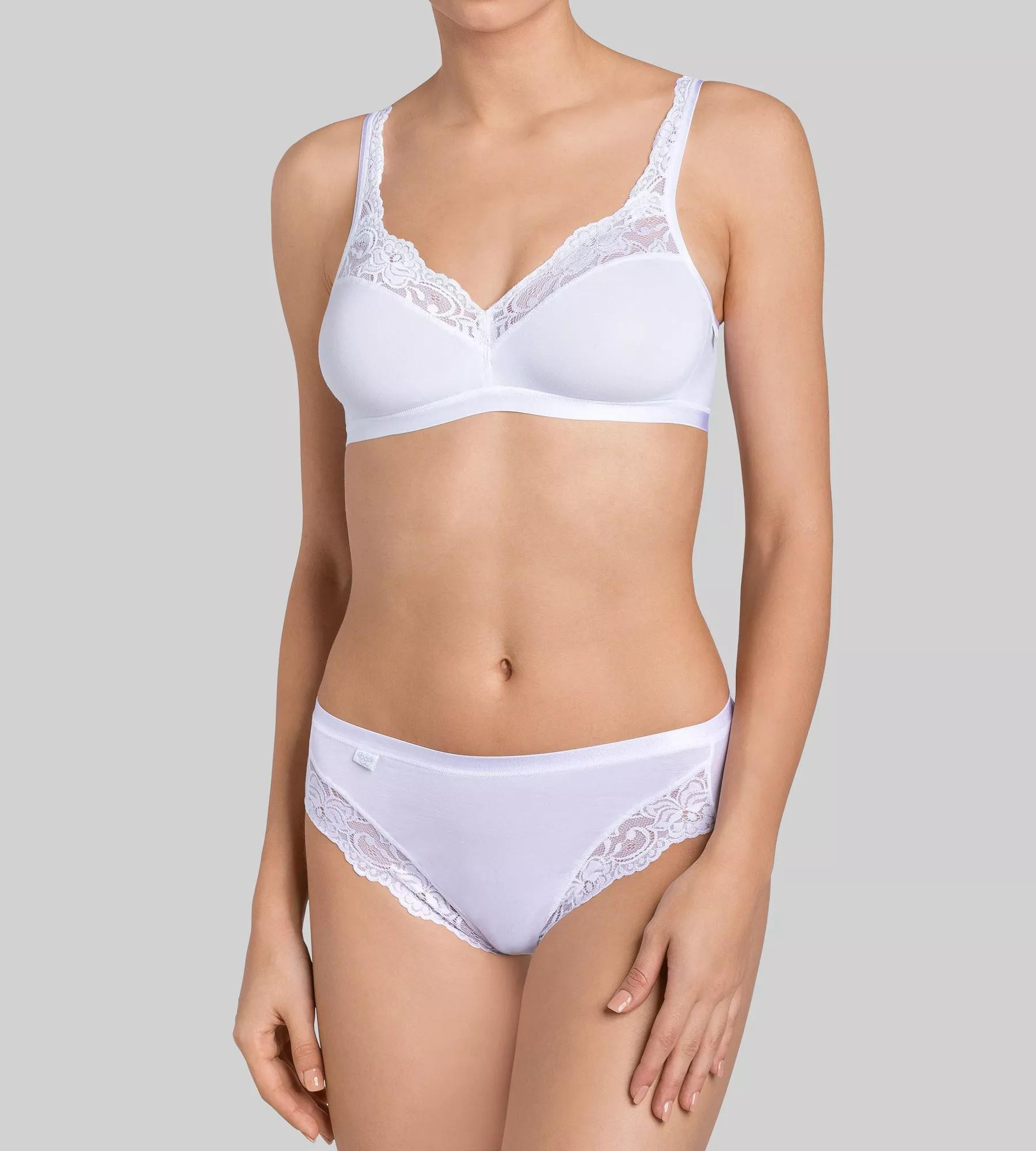 Dámské kalhotky Romance Tai bílé - Sloggi WHITE 48
