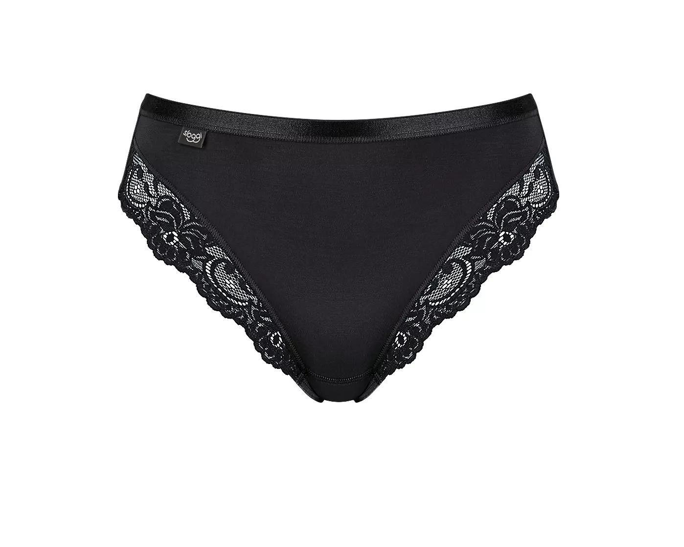 Sloggi Romance - Tai kalhotky z bavlny Supima® s krajkou Sloggi BLACK 44 (obrázek 4)