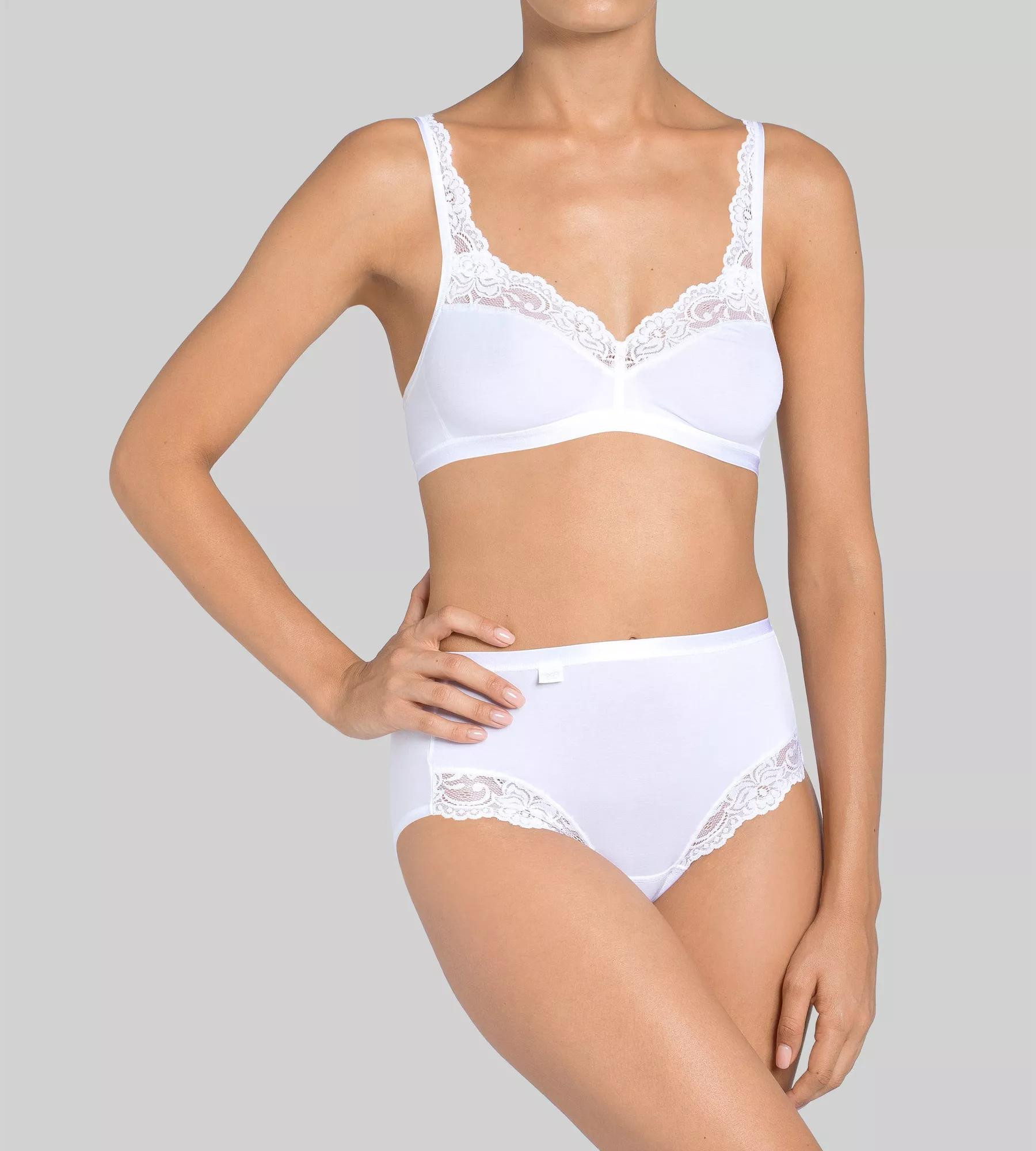 Dámské kalhotky Romance Maxi bílé - Sloggi WHITE 44