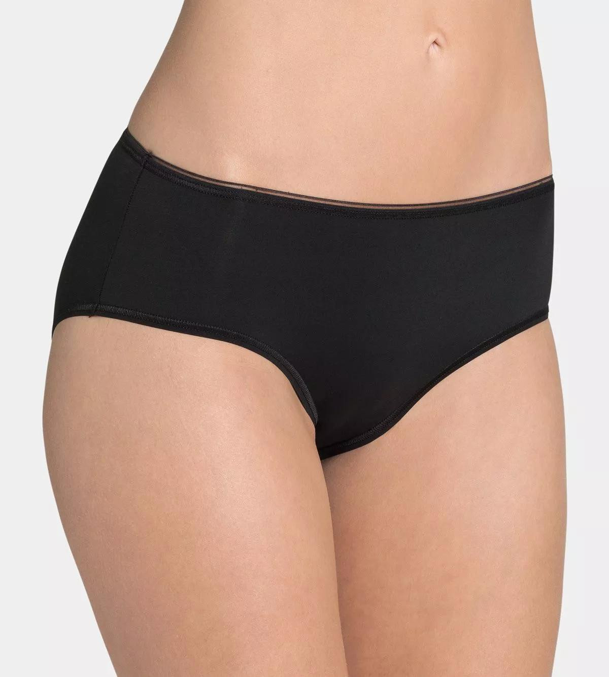 Dámské kalhotky Feel Sensational Midi - BLACK - černé 0004 - SLOGGI BLACK 38