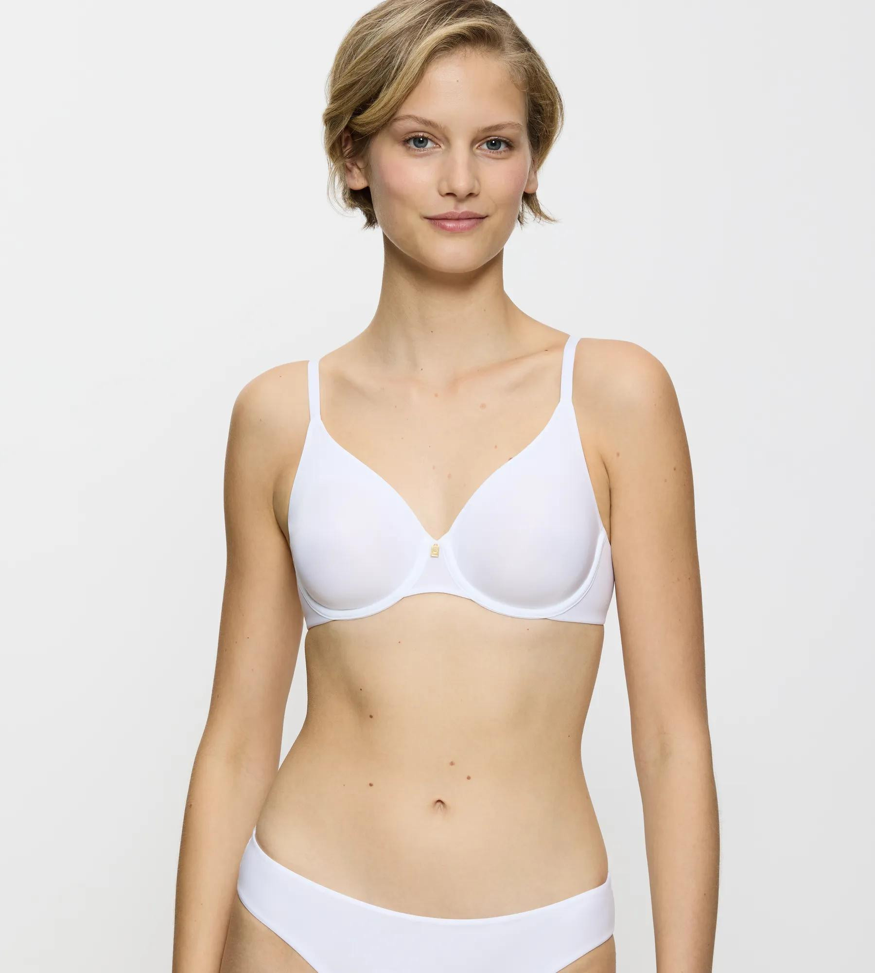 BODY MAKE-UP ESSENTIALS - Podprsenka s kosticemi – Neviditelný tvar a hedvábný pocit Triumph WHITE 90C