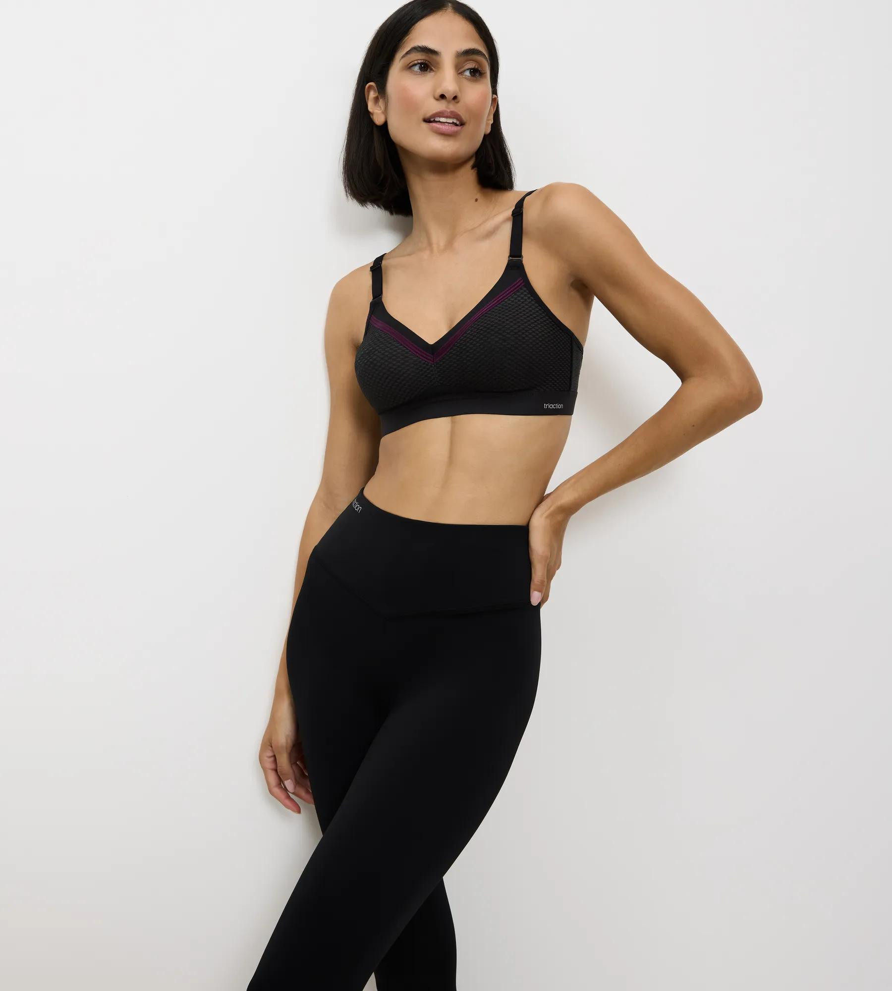 TRIACTION FREE MOTION – sportovní podprsenka s maximální podporou Triumph BLACK 80E
