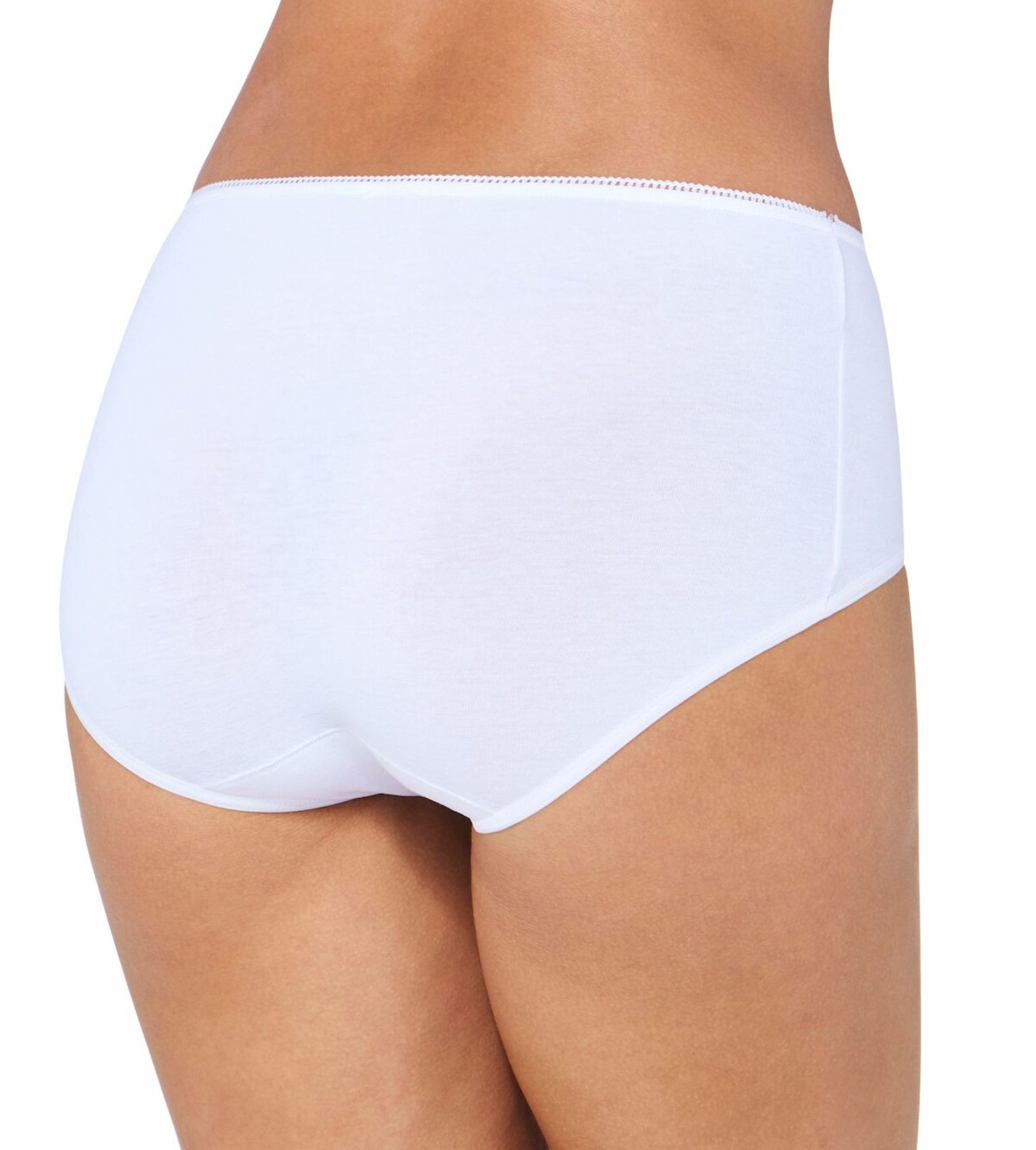 Dámské kalhotky 24/7 Cotton Midi bílé - Sloggi Barva: WHITE, Velikost: 52