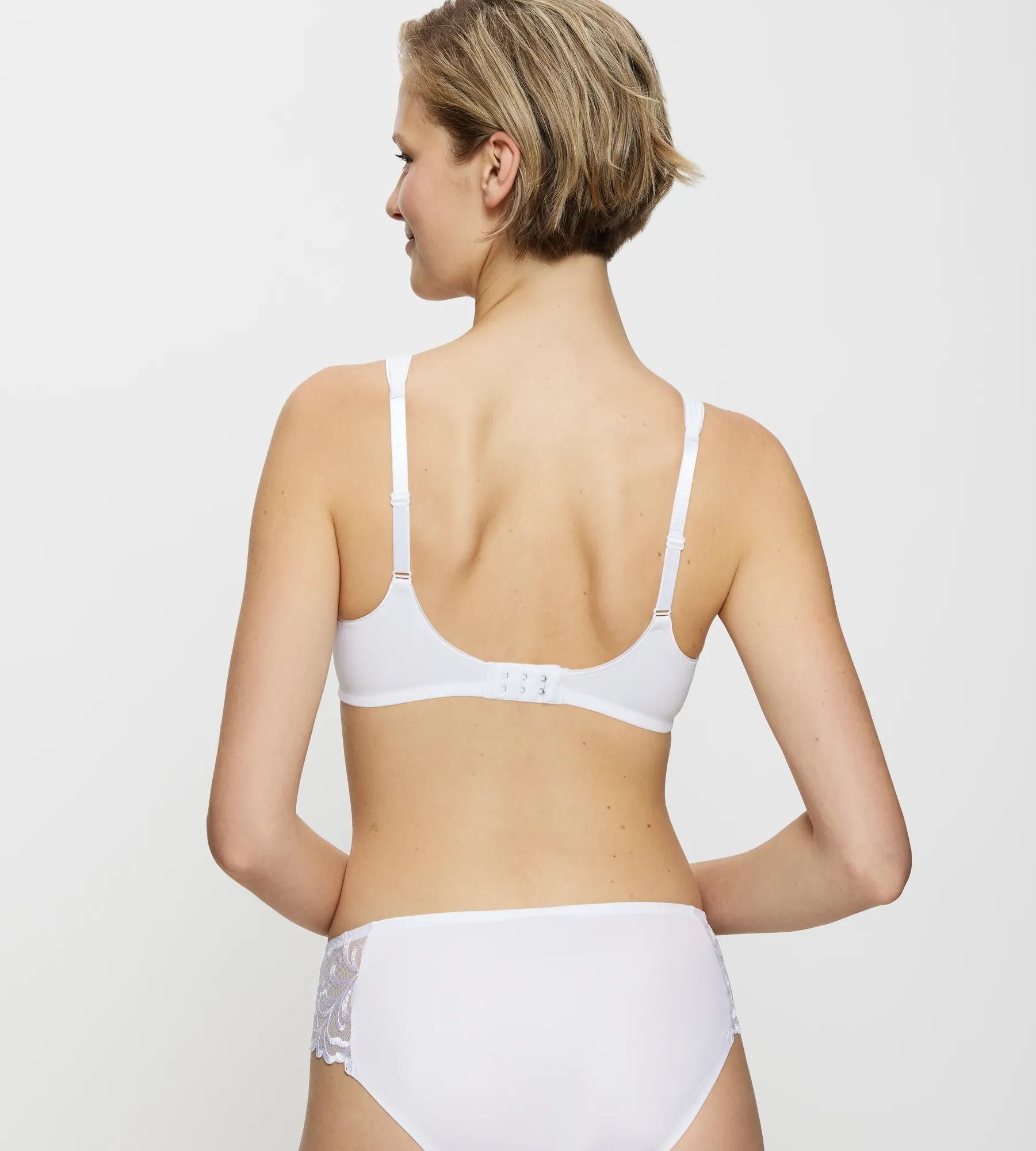 Triumph - Modern Soft+Cotton: proužkovaná bavlněná podprsenka bez kostic Triumph WHITE 90B (obrázek 4)