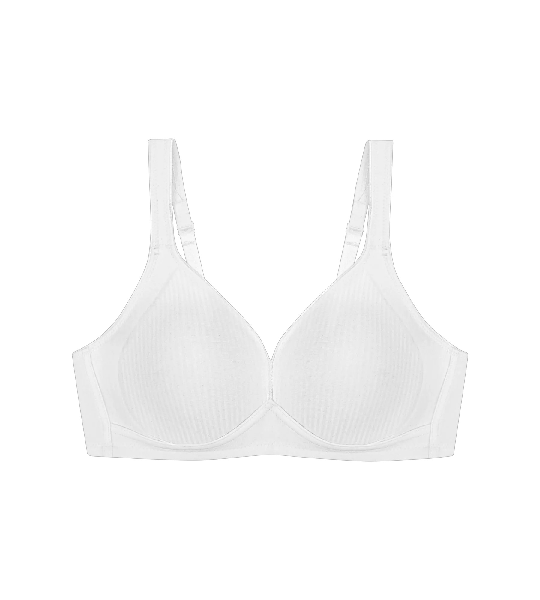 Triumph - Modern Soft+Cotton: proužkovaná bavlněná podprsenka bez kostic Triumph WHITE 90B (obrázek 3)