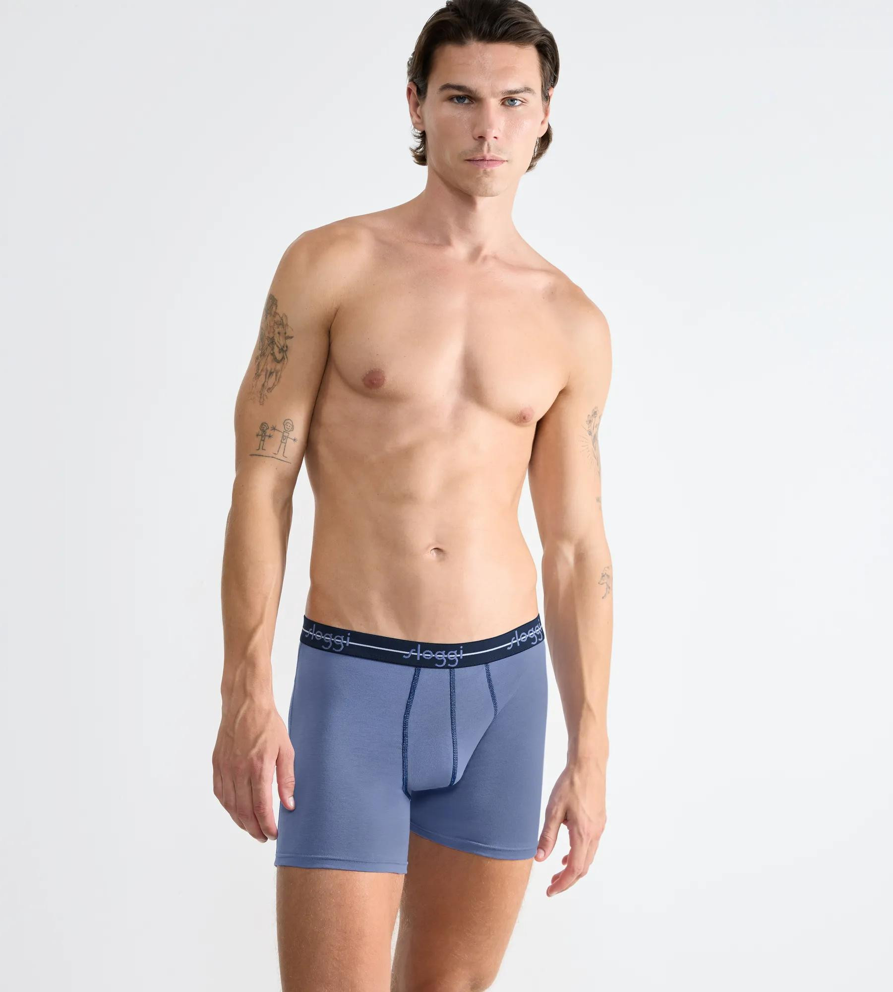 Sloggi Men Start - 2× pánske šortky z extra mäkkej bavlny Sloggi MULTIPLE COLOURS 1 5